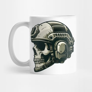 Tactical Skull Dominance Tee: Where Strength Meets Edgy Elegance Mug